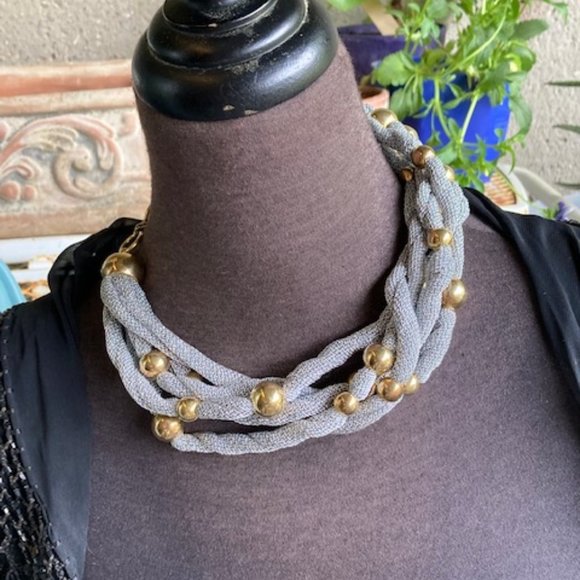 Adami & Martucci Multi  Silver Mesh Necklac - Picture 4 of 5